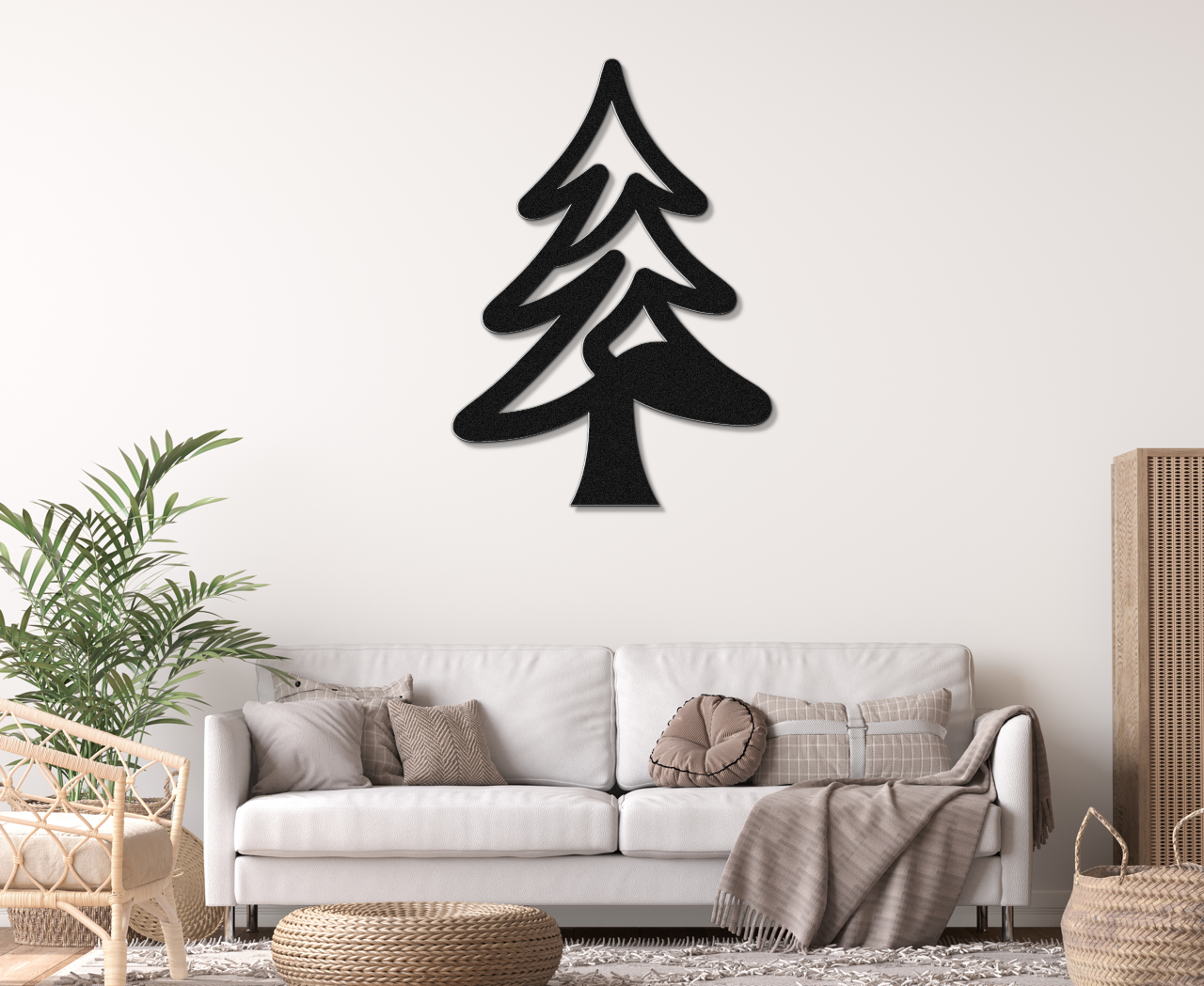 Pine Tree Metal Wall Art