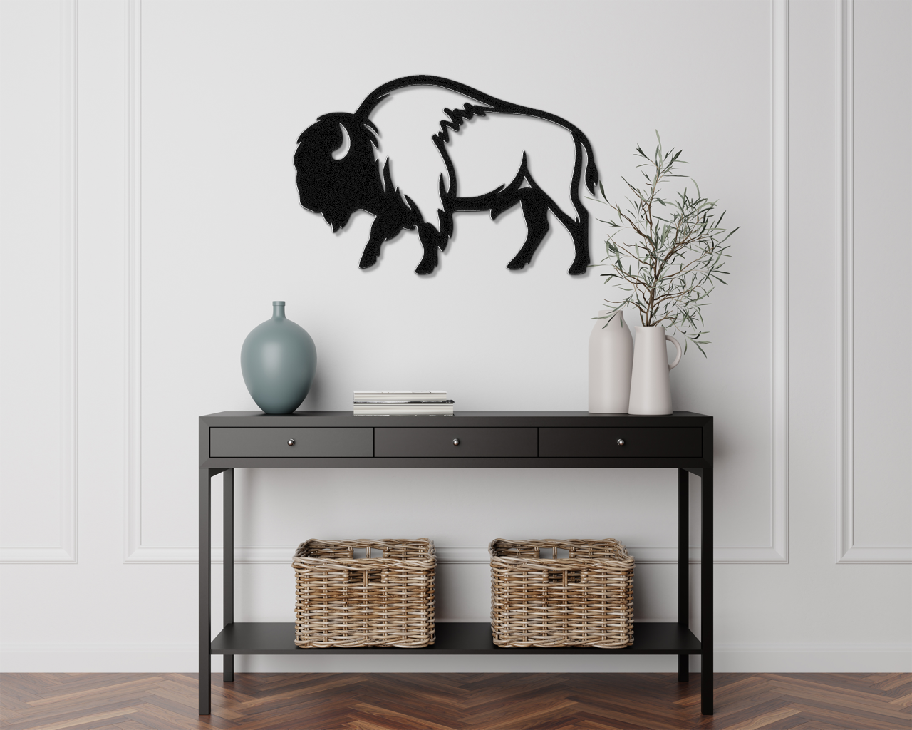 Buffalo Metal Wall Art