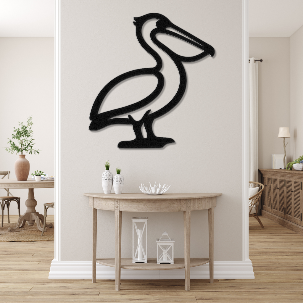 Pelican Metal Wall Art