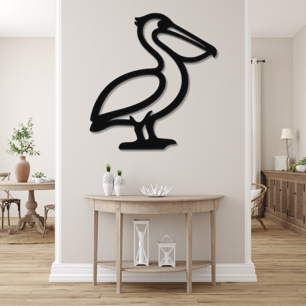 Pelican Metal Wall Art