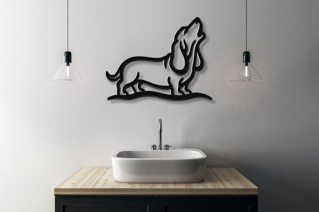 Basset Hound Metal Wall Art
