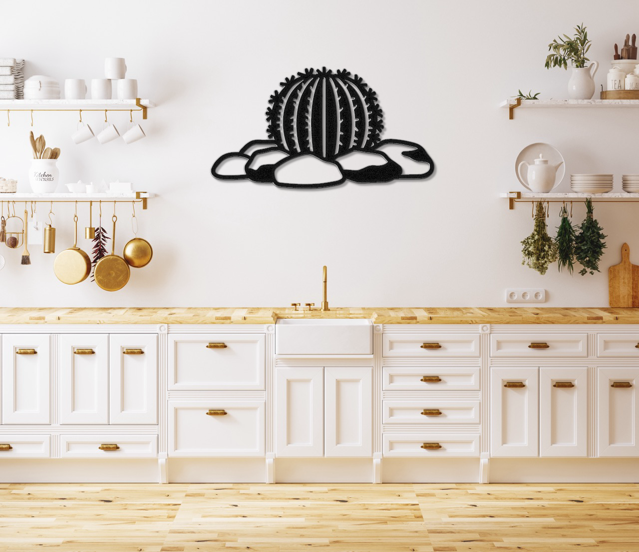 Barrel Cactus Metal Wall Art