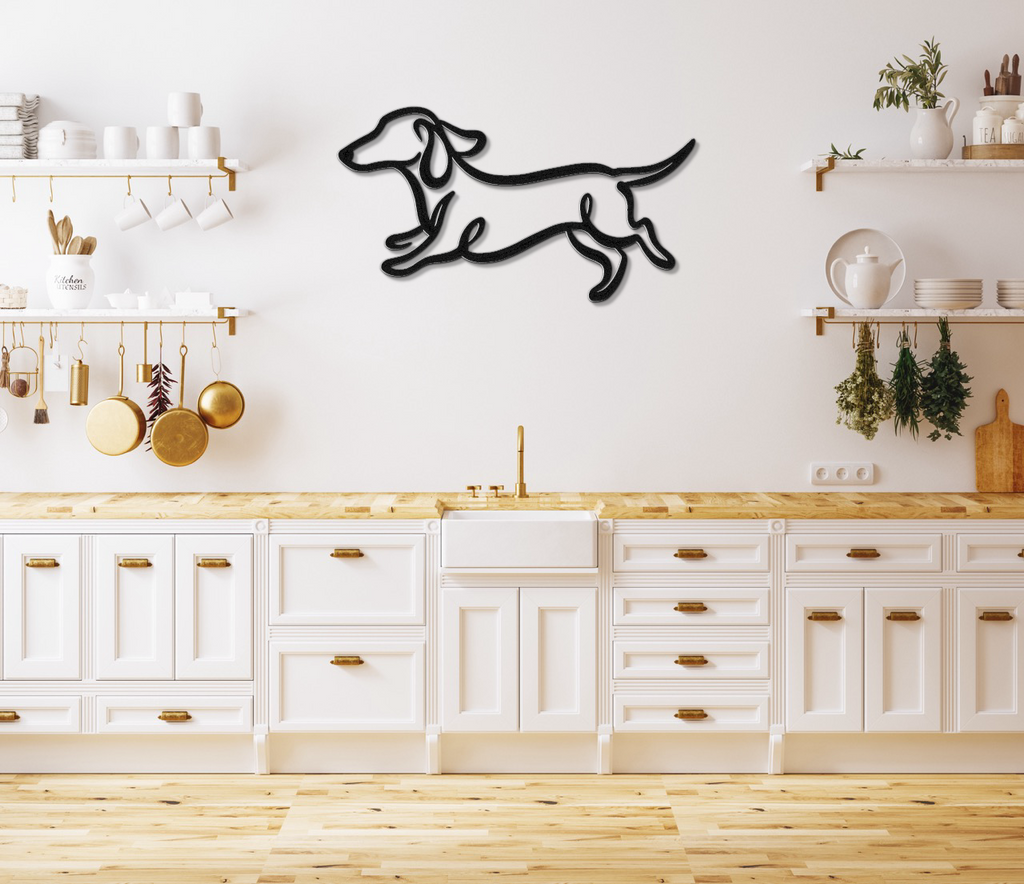 Dachshund Metal Wall Art