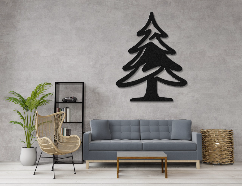 Pine Tree Metal Wall Art