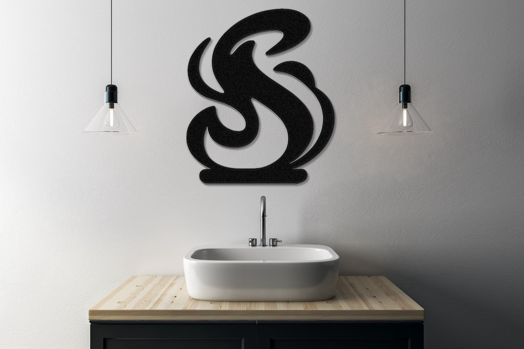 Abstract Fire Metal Wall Art