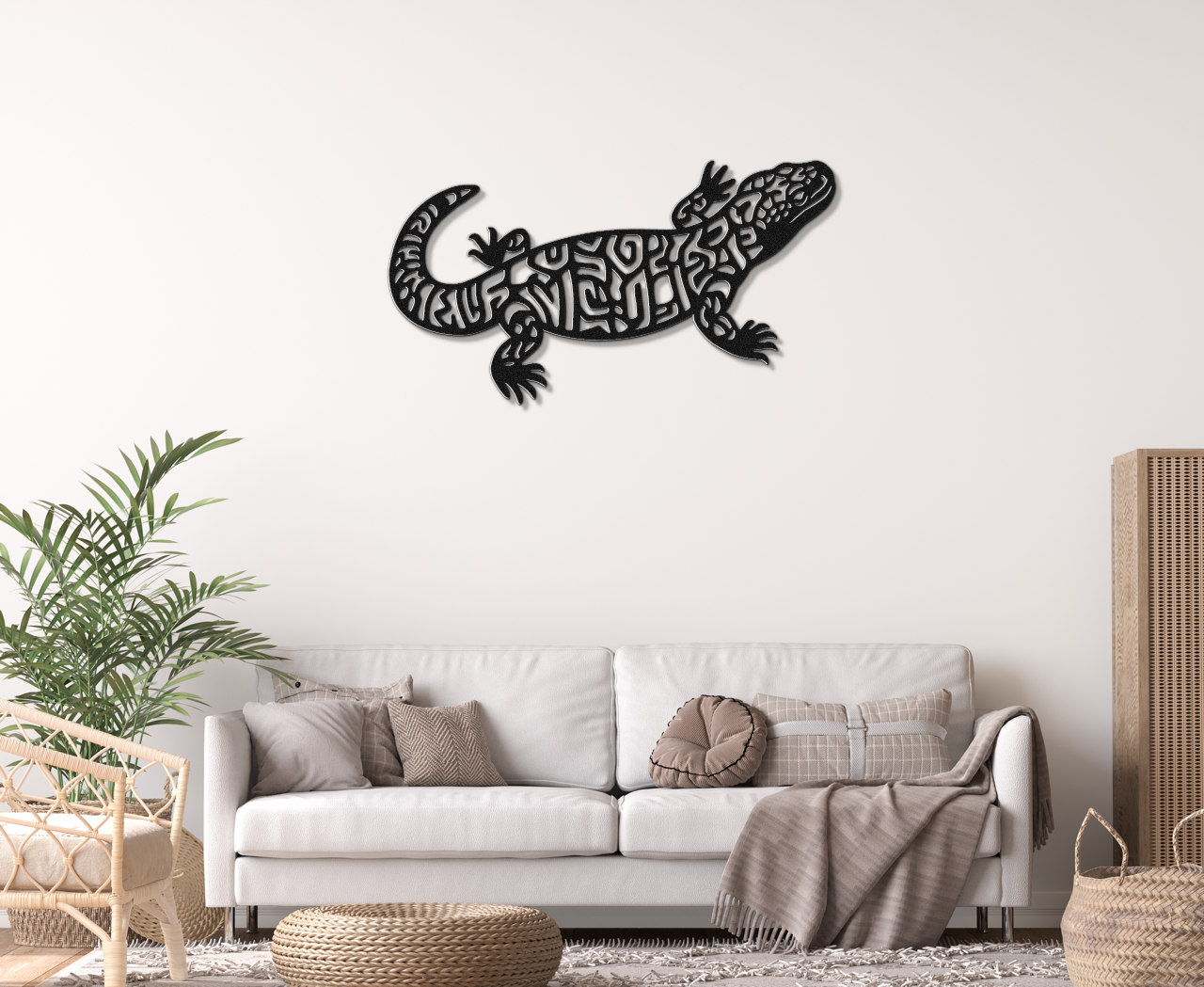 Gila Monster Metal Wall Art