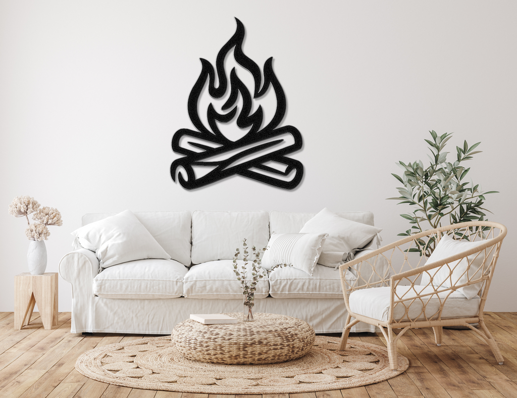Campfire Metal Wall Art