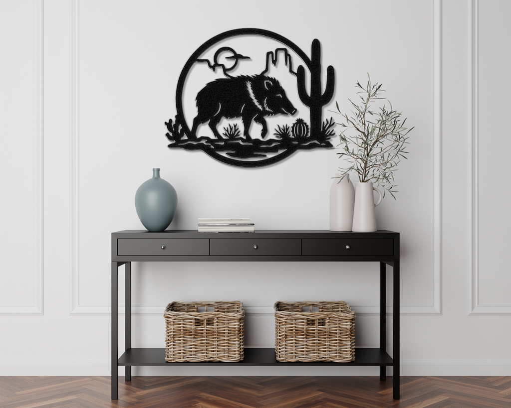 Javelina Metal Wall Art