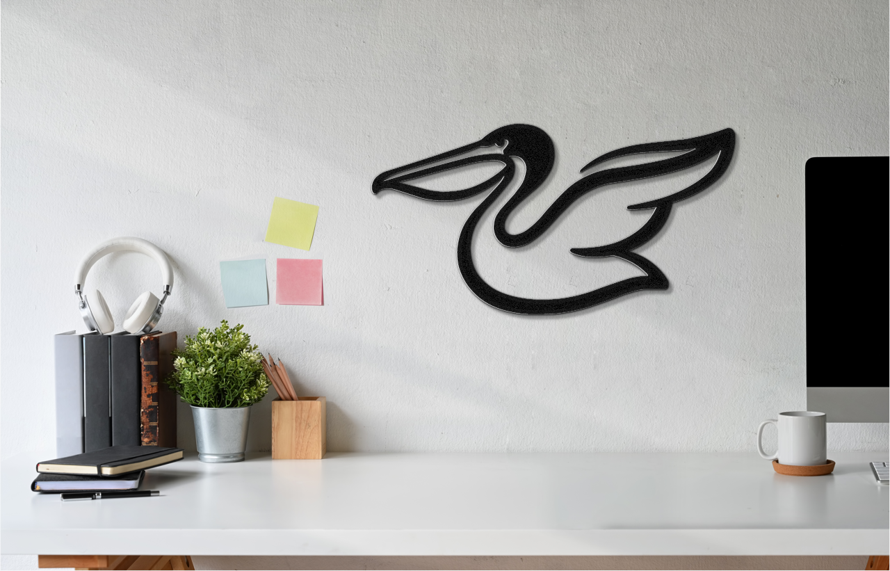 Pelican Metal Wall Art