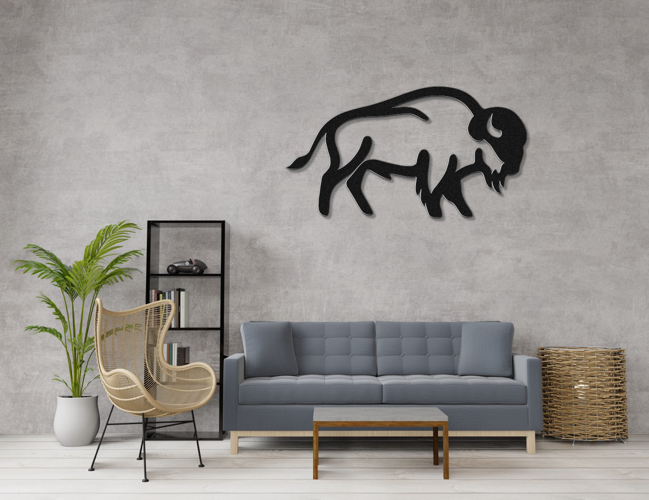 Buffalo Metal Wall Art