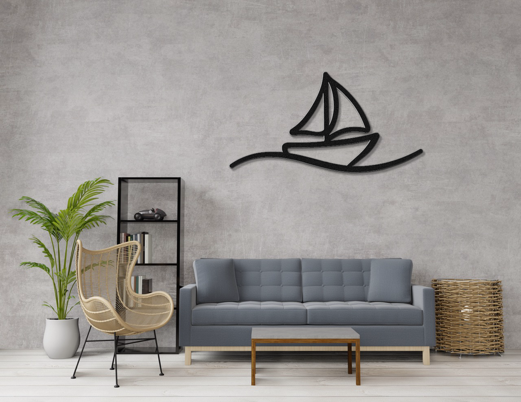 Sailboat Metal Wall Art