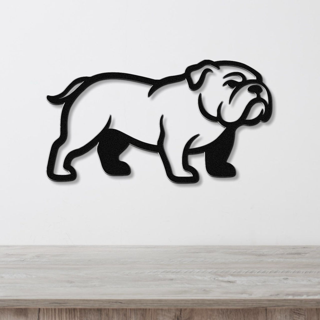 Bulldog Metal Wall Art