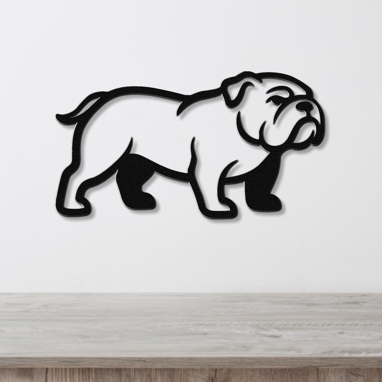 Bulldog Metal Wall Art