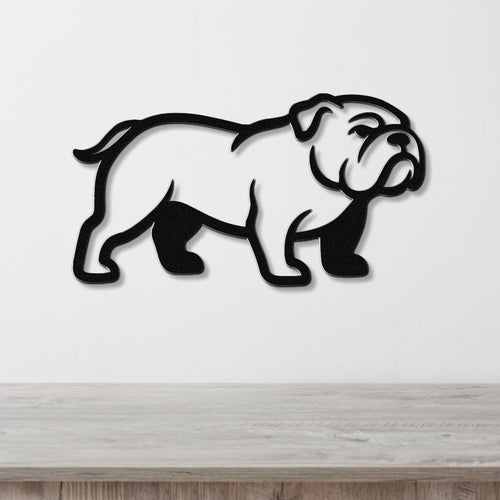 Bulldog Metal Wall Art