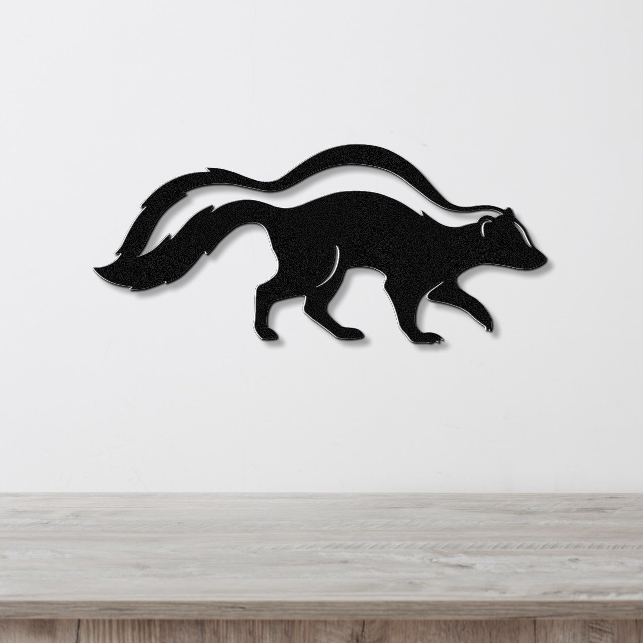 Sneaky Skunk Metal Wall Art