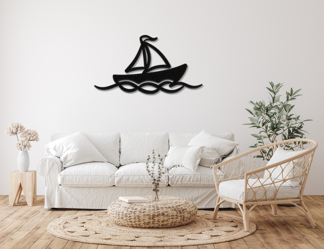 Sailboat Metal Wall Art