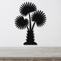 California Fan Palm Tree Metal Wall Art