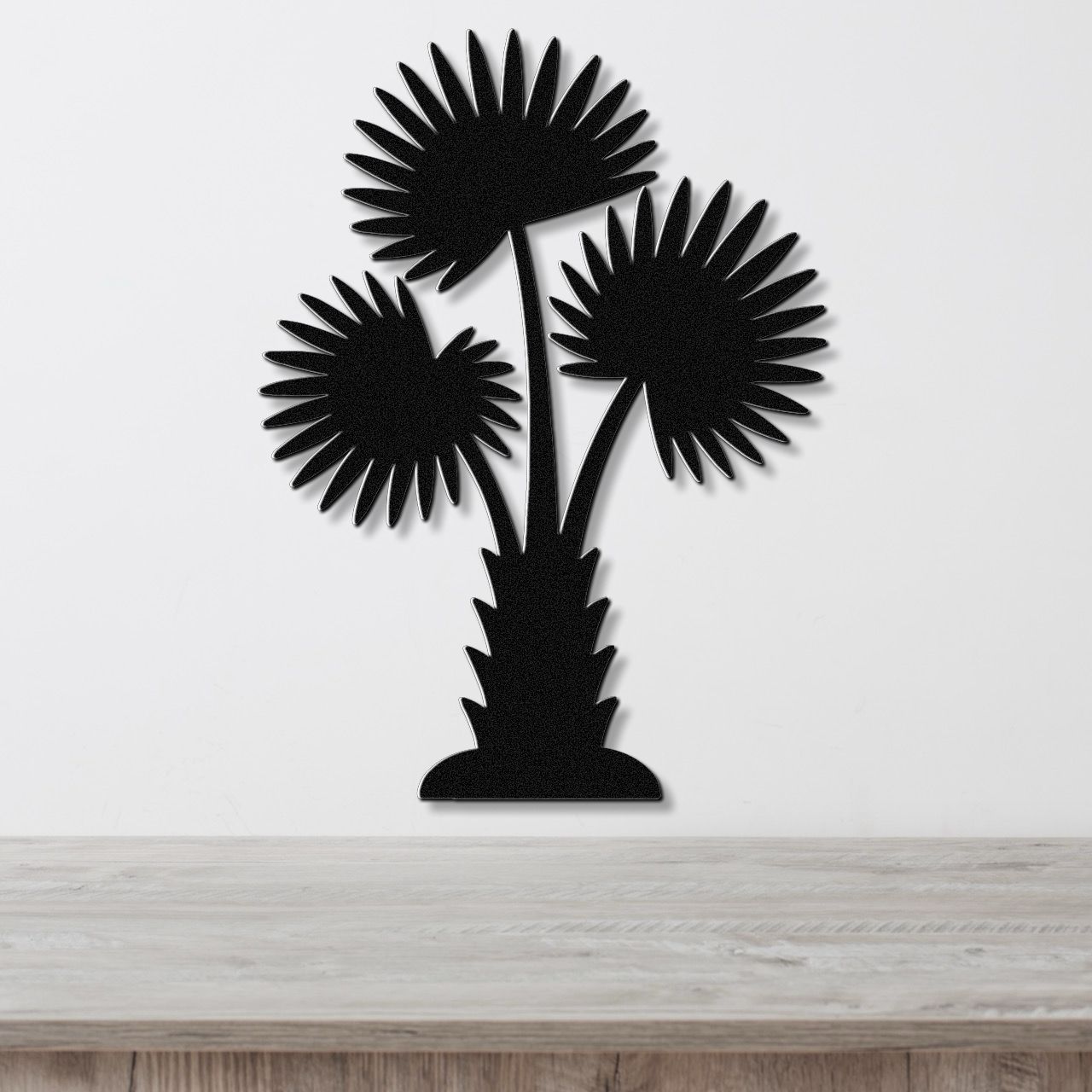 California Fan Palm Tree Metal Wall Art