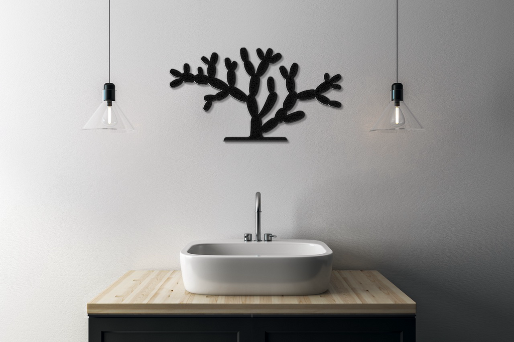 Cholla Cactus Metal Wall Art