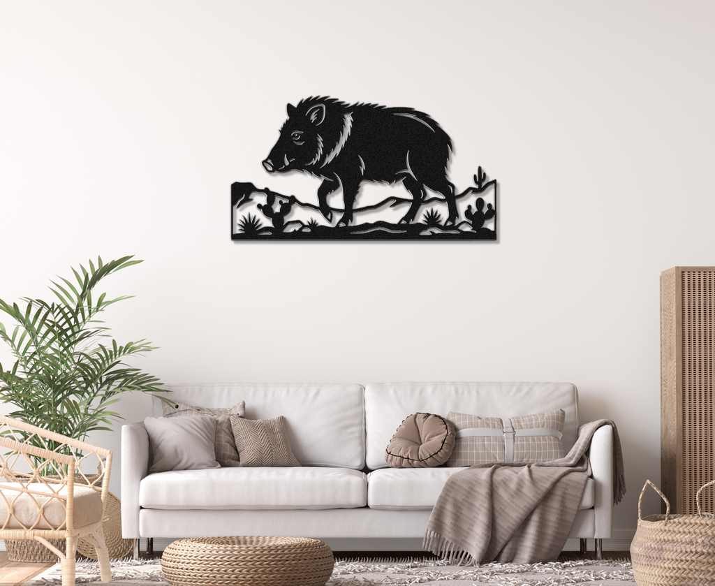 Javelina Metal Wall Art