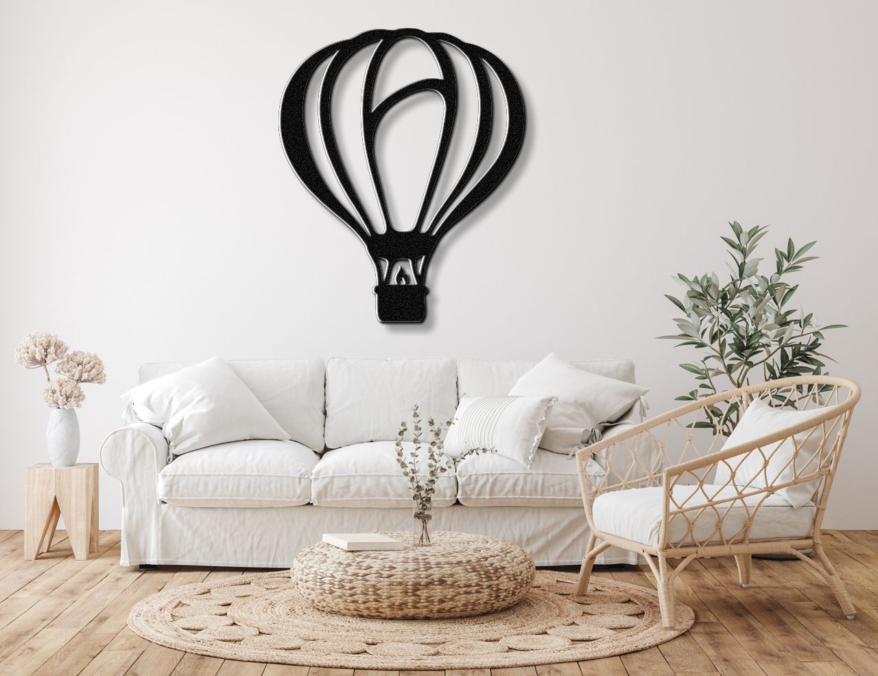 Hot Air Balloon Metal Wall Art