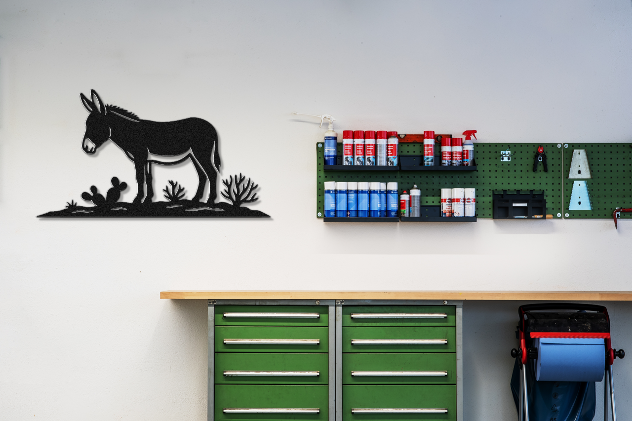 Burro Metal Wall Art