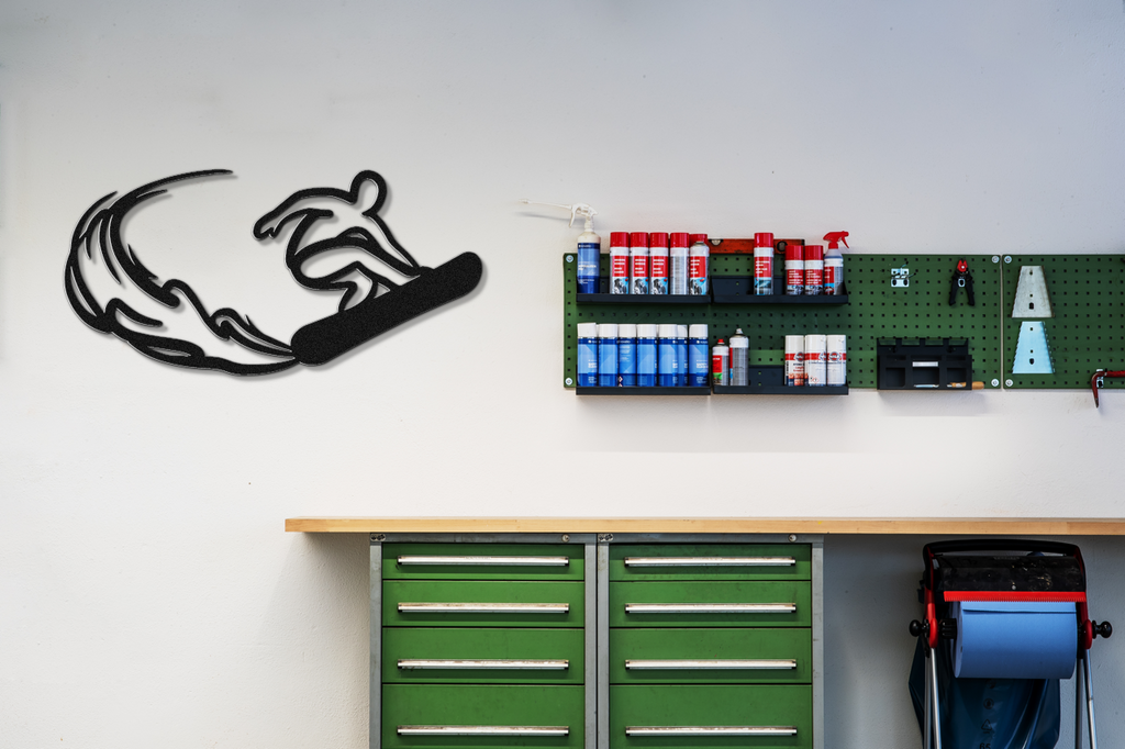 Snowboarding Metal Wall Art
