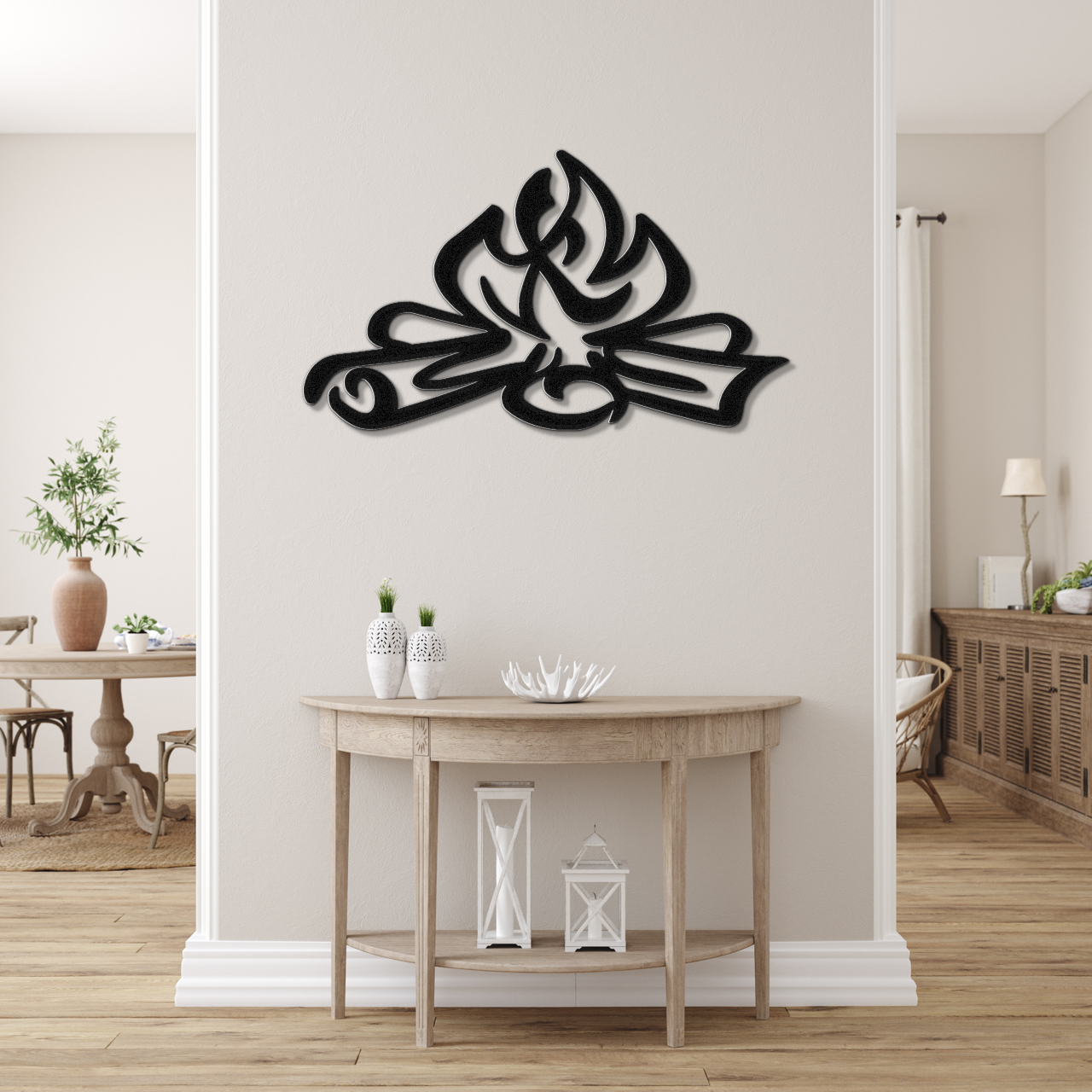 Campfire Metal Wall Art