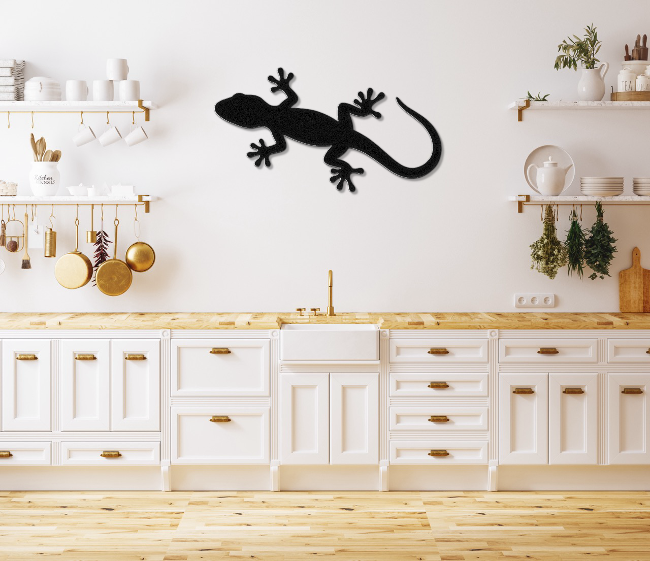 Lizard Metal Wall Art