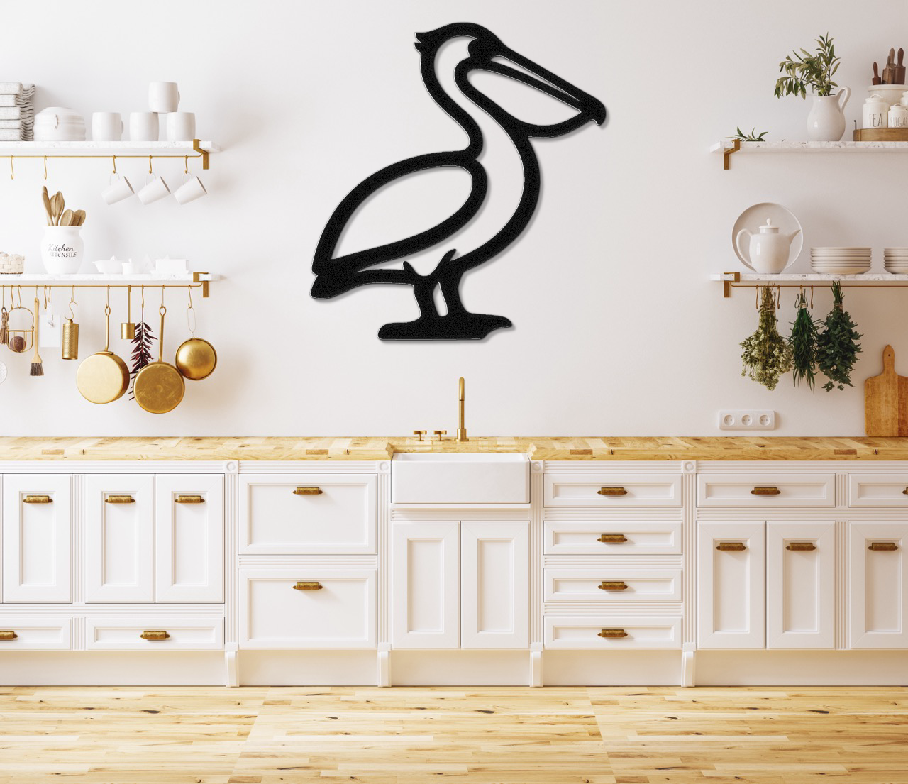 Pelican Metal Wall Art