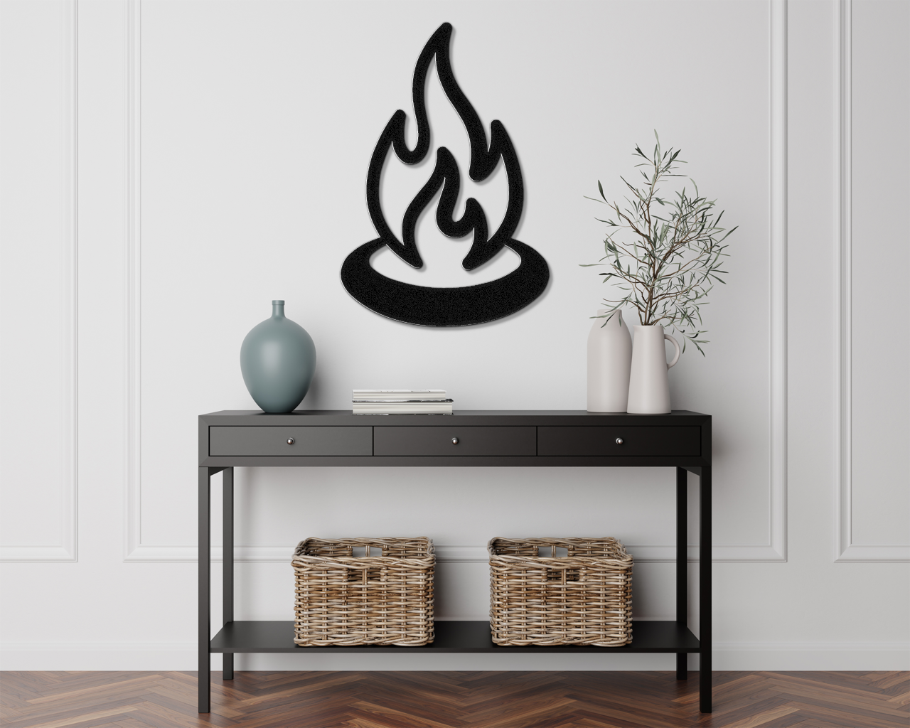 Campfire Metal Wall Art