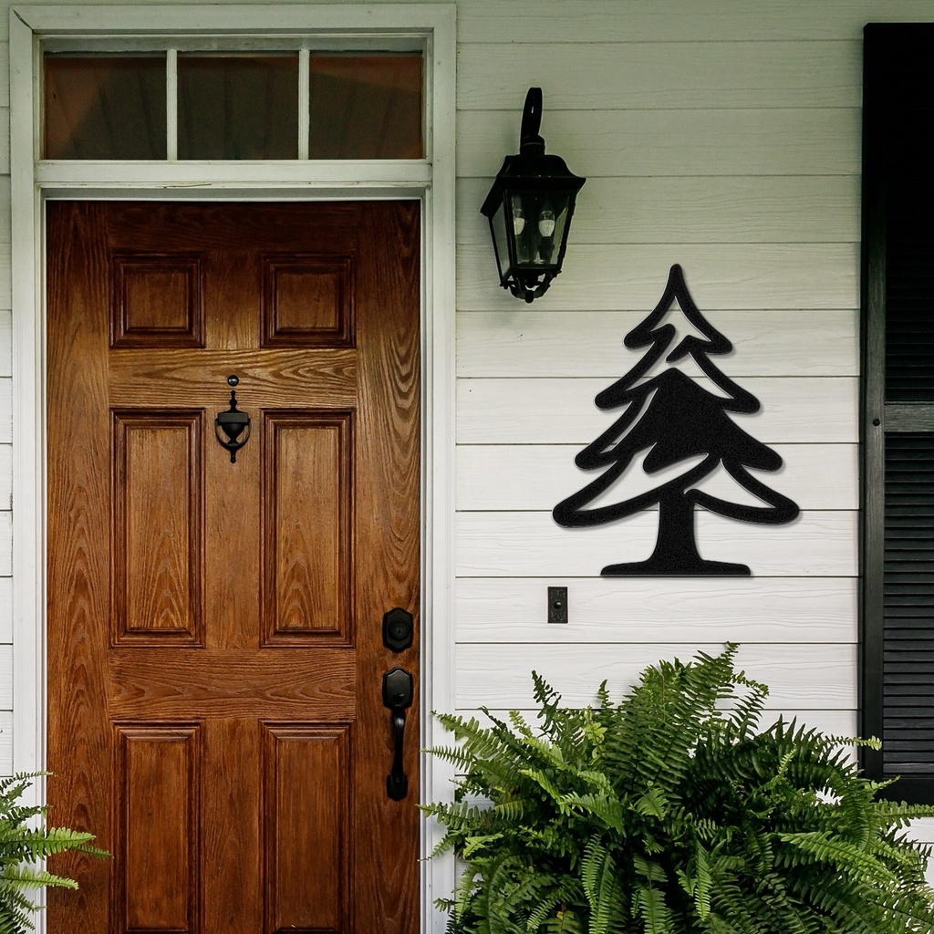 Pine Tree Metal Wall Art