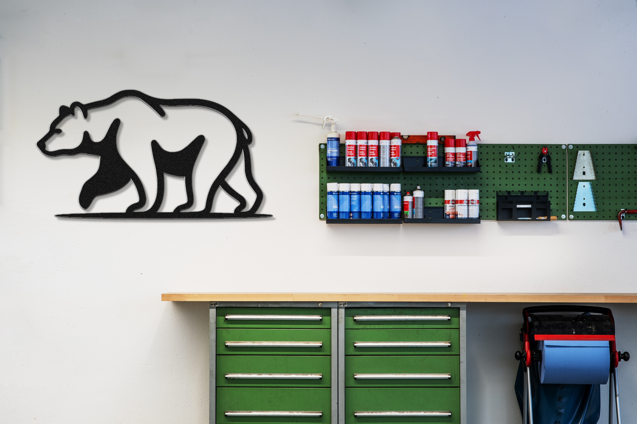 Bear Metal Wall Art