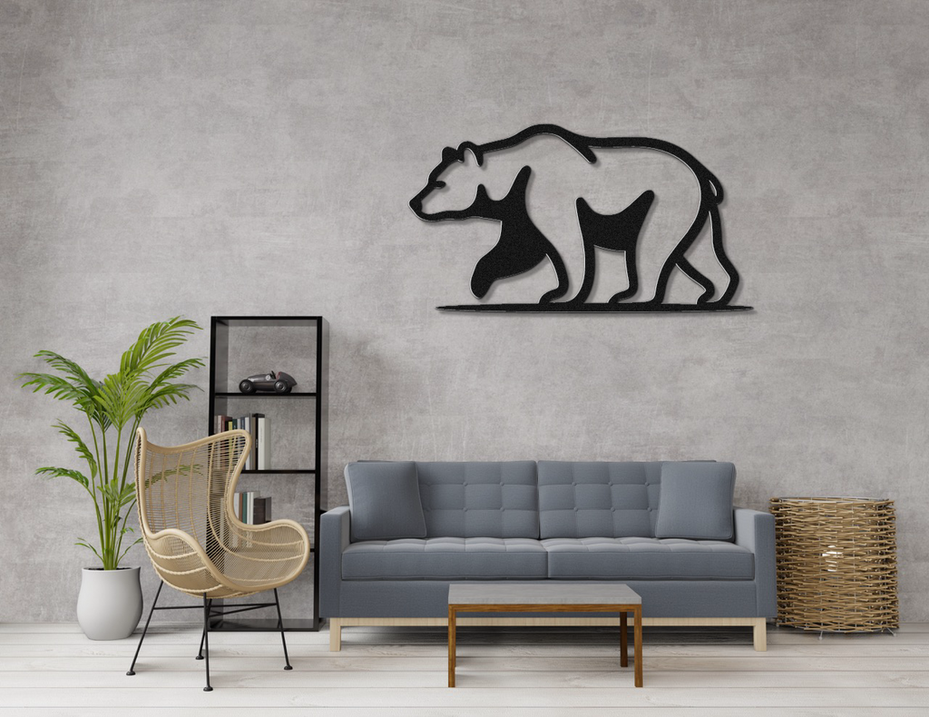 Bear Metal Wall Art