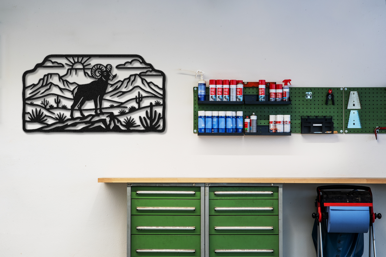 Bighorn Sheep Metal Wall Art