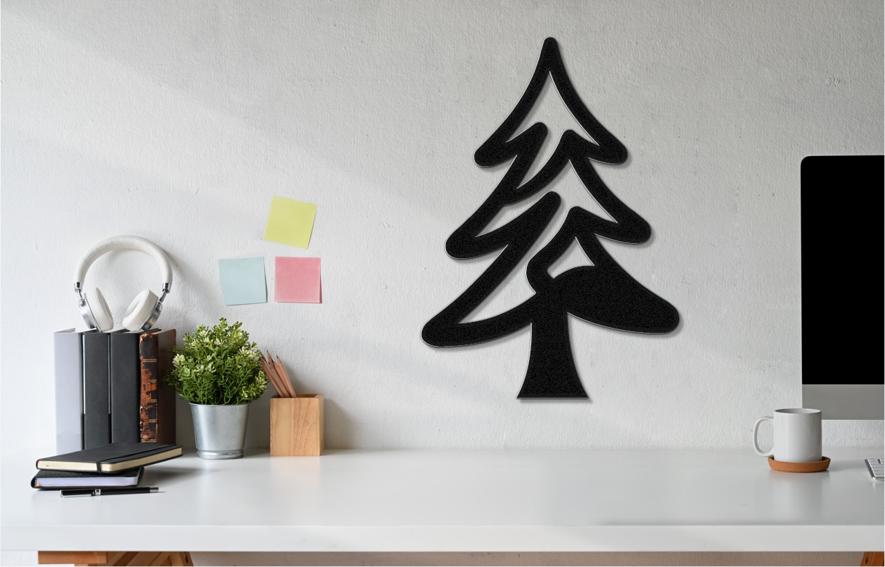 Pine Tree Metal Wall Art