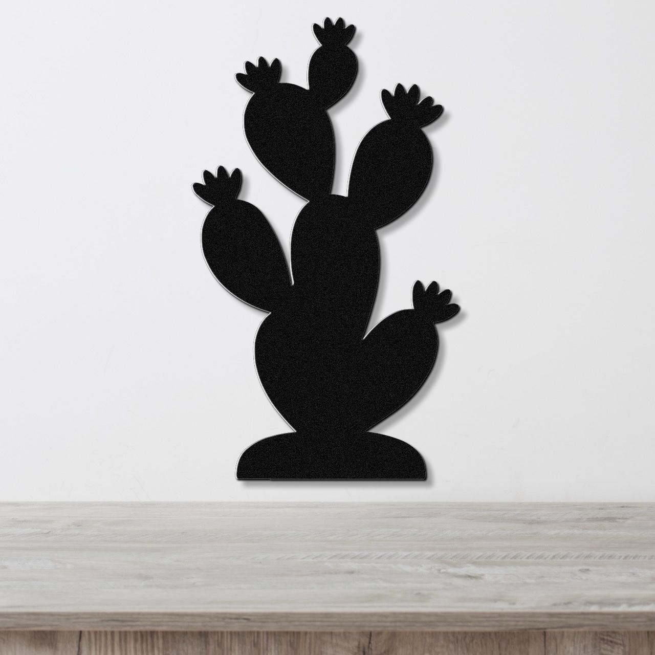 Prickly Pear Cactus Metal Wall Art
