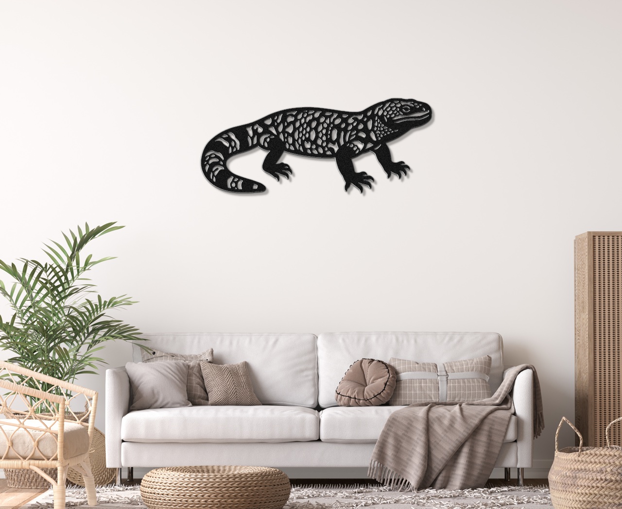 Gila Monster Metal Wall Art