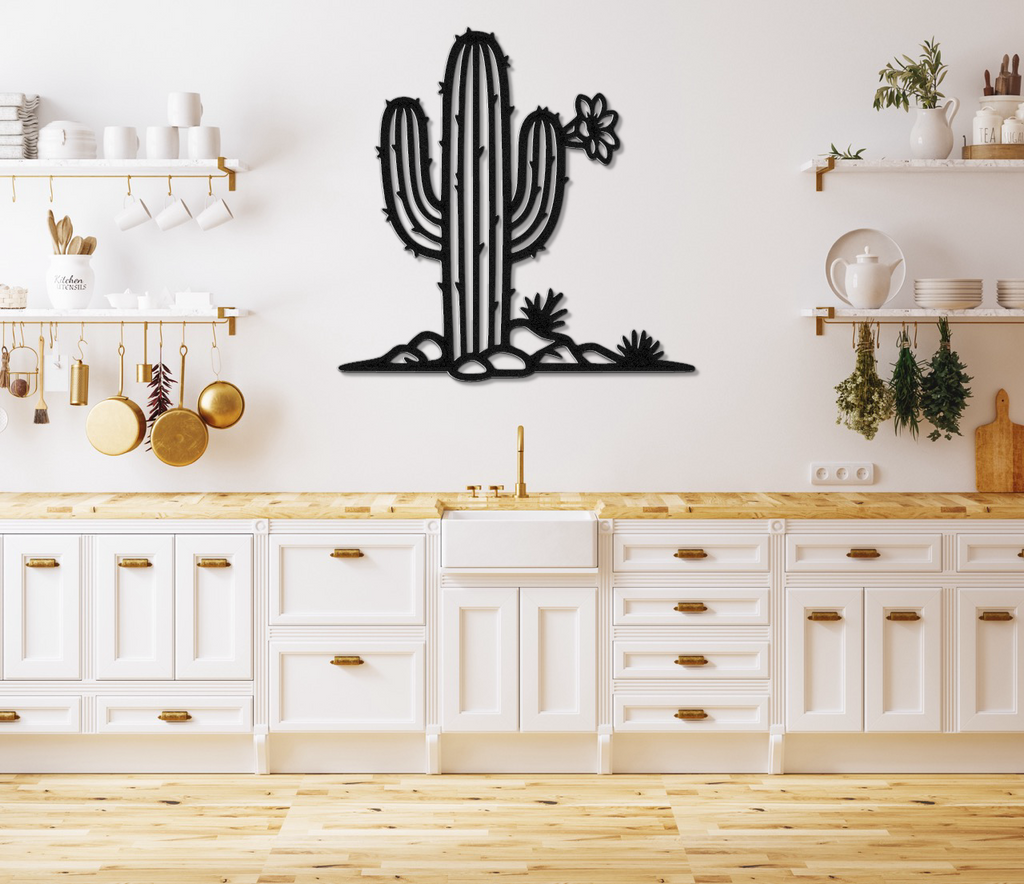 Saguaro Cactus Metal Wall Art