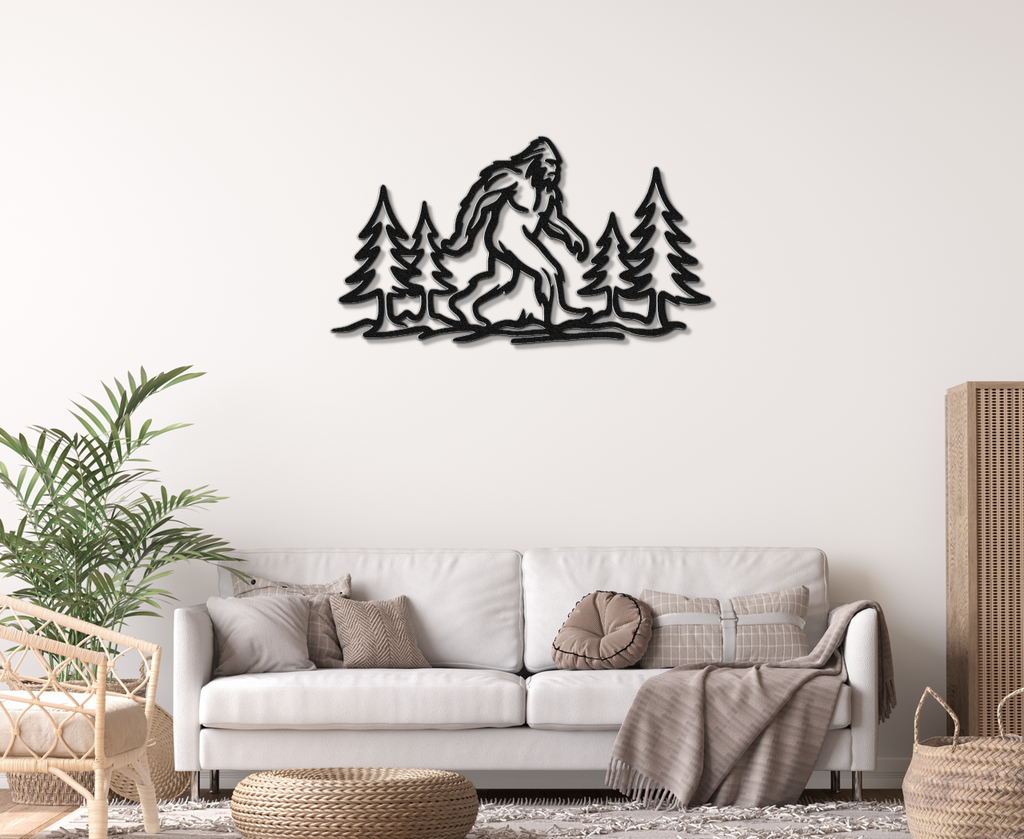 Bigfoot Metal Wall Art