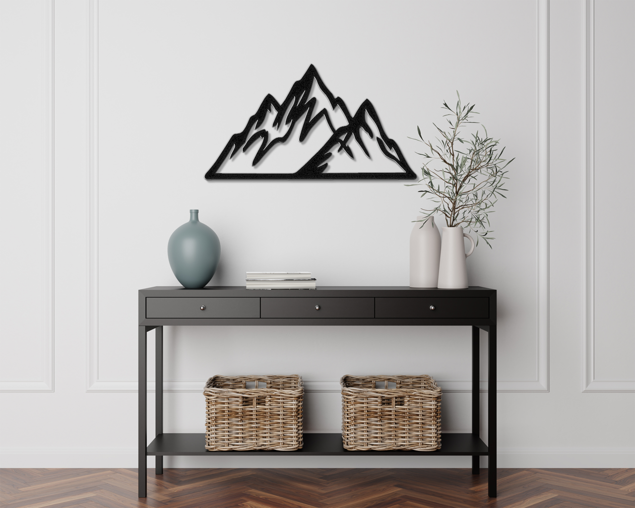 Mountains Metal Wall Art