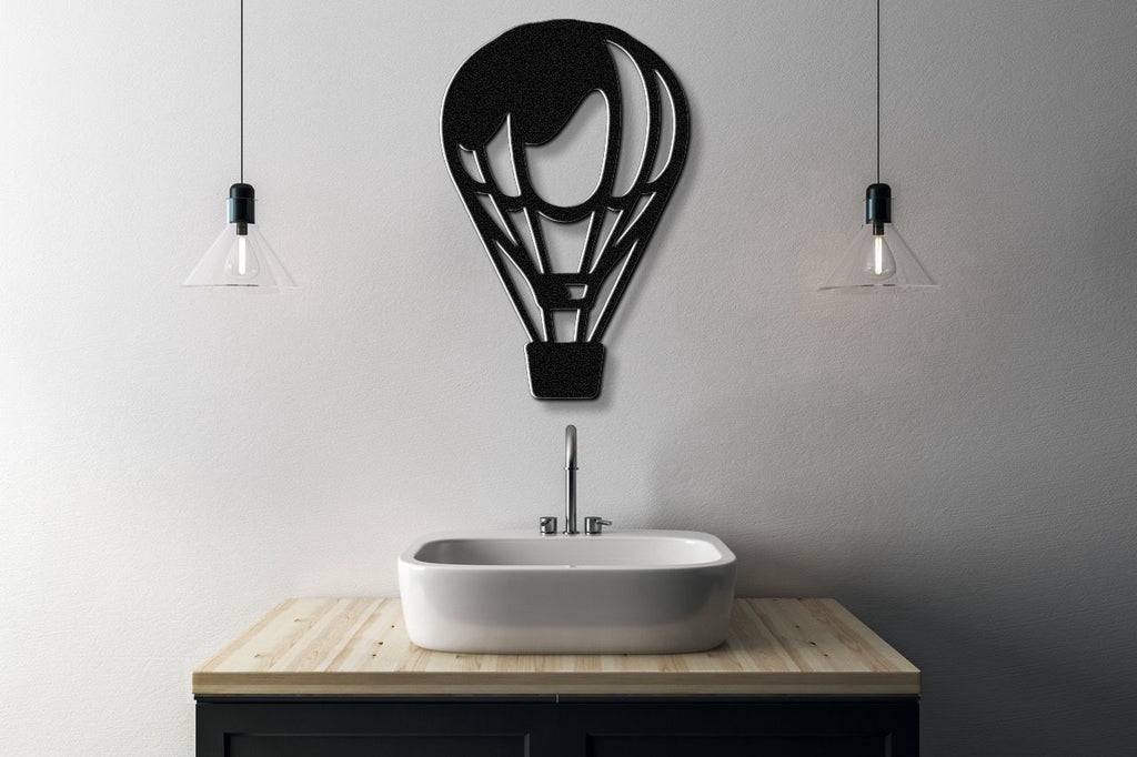 Hot Air Balloon Metal Wall Art