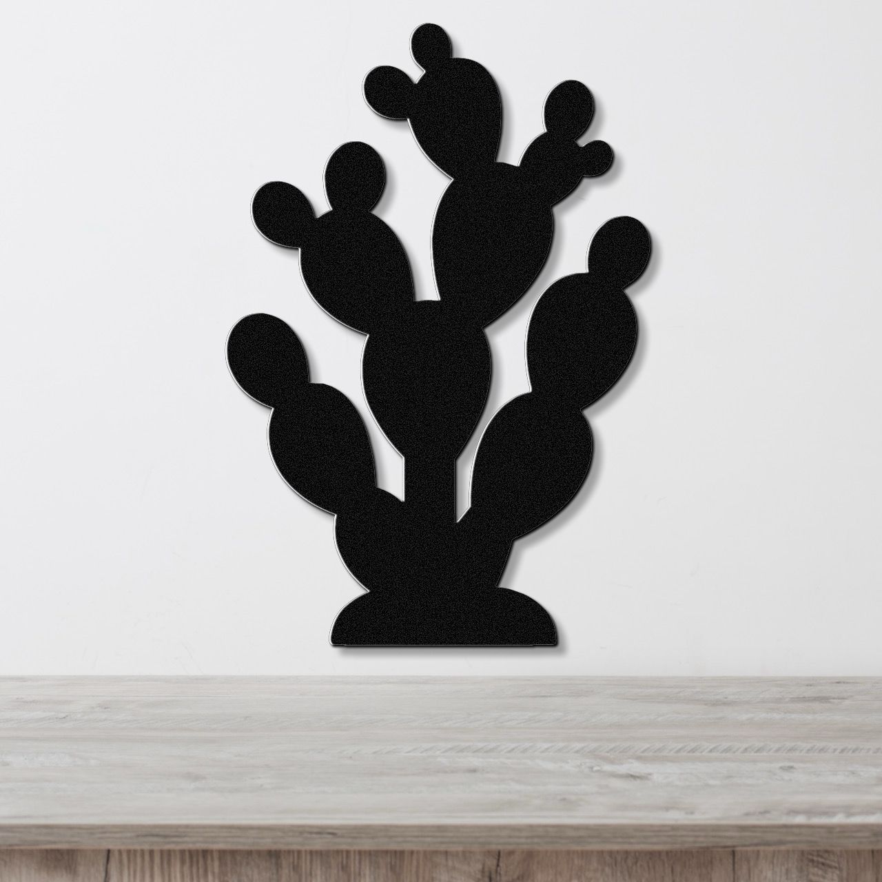 Prickly Pear Cactus Metal Wall Art