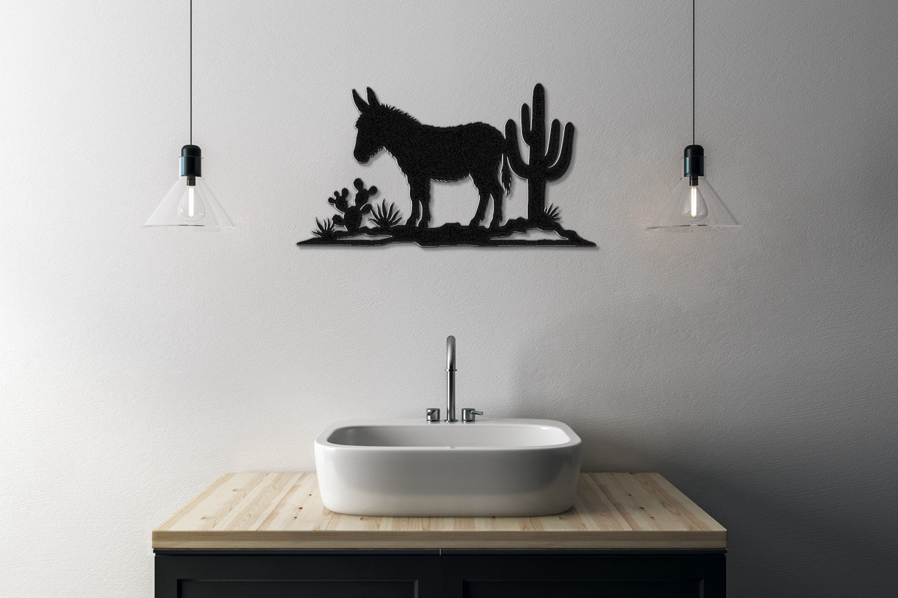 Burro Metal Wall Art