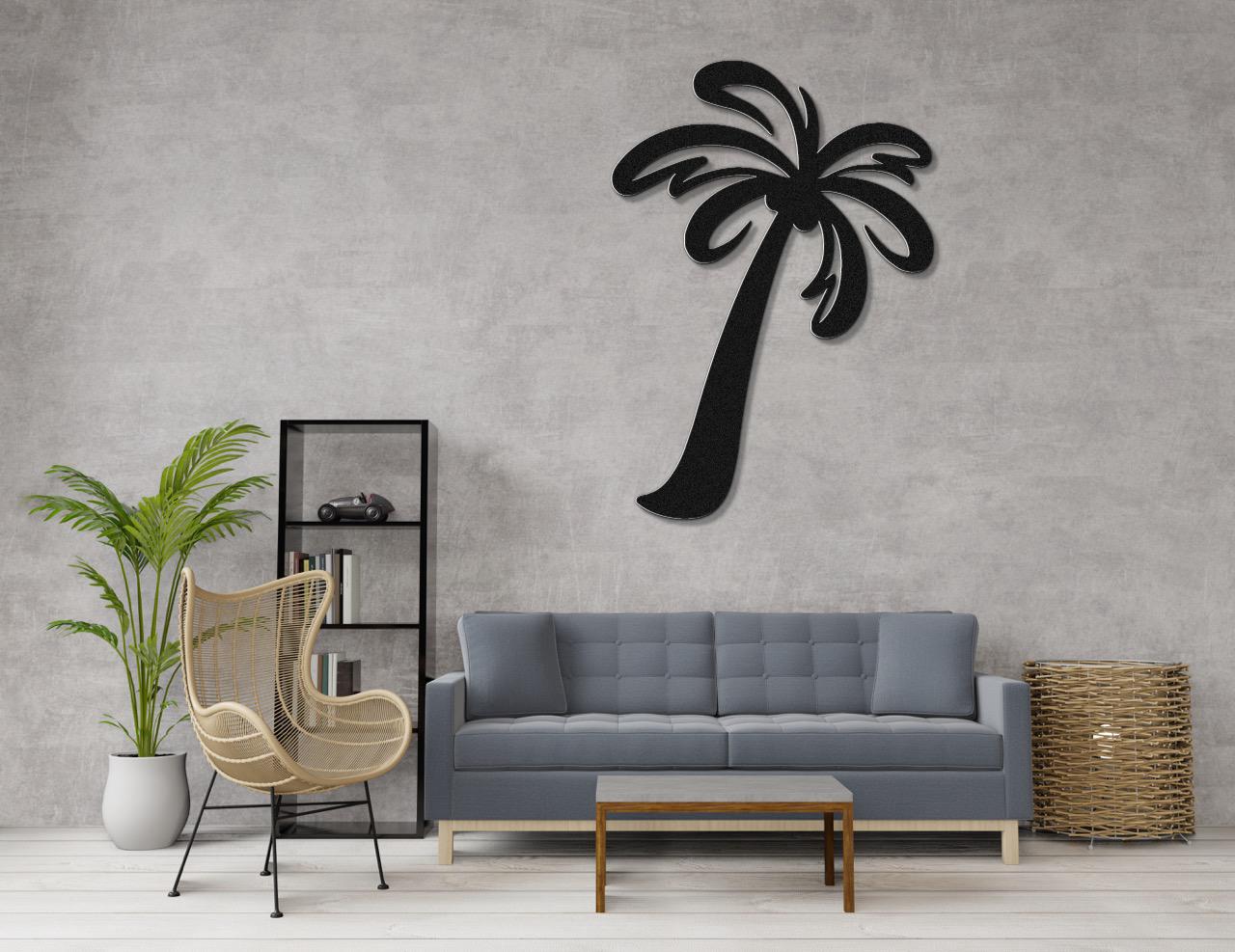 Palm Tree Metal Wall Art