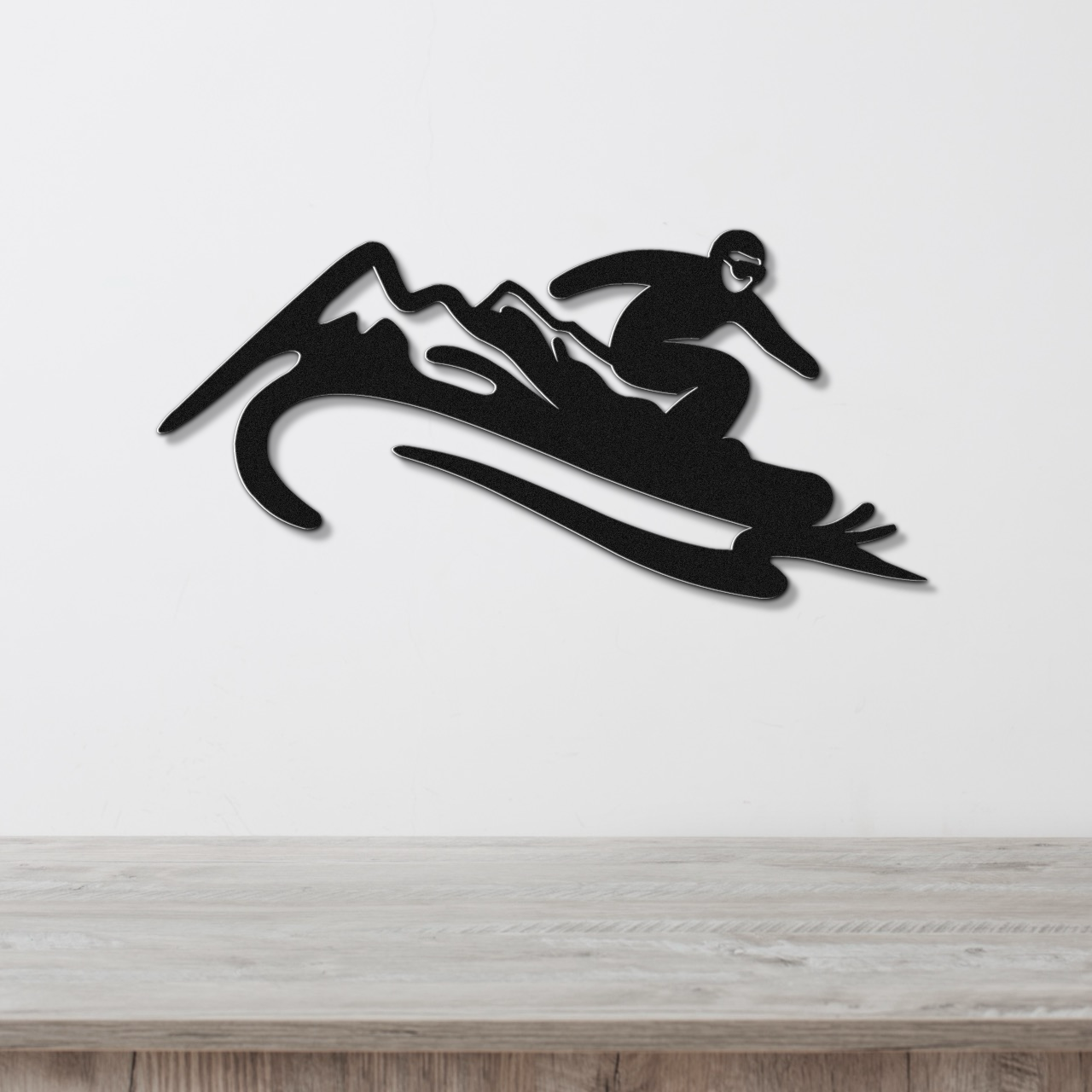 Snowboarding Metal Wall Art