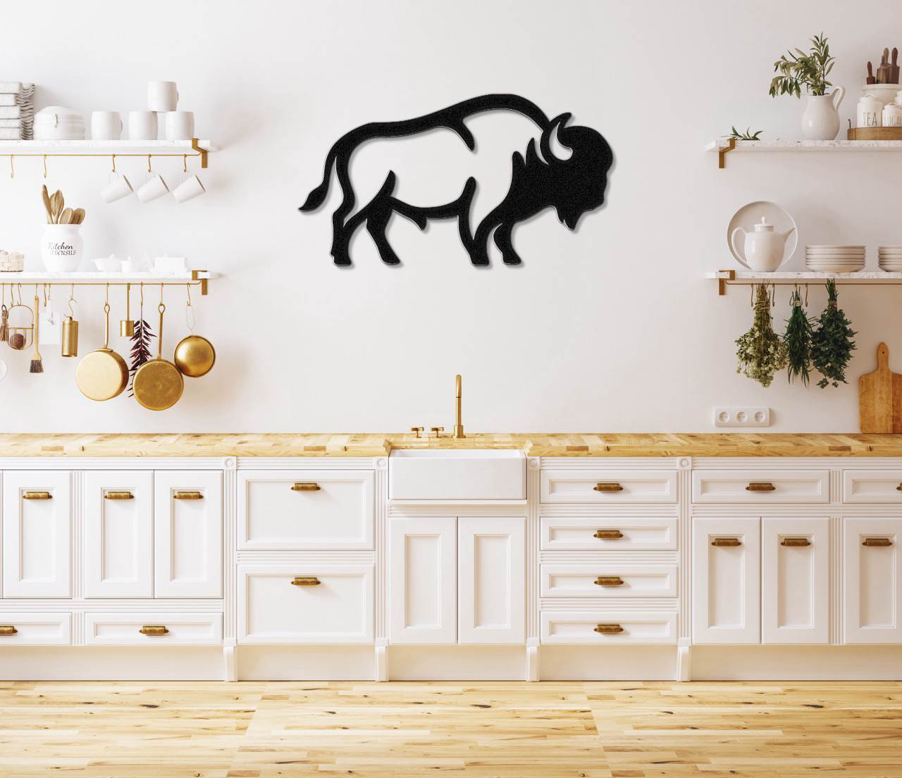 Buffalo Metal Wall Art