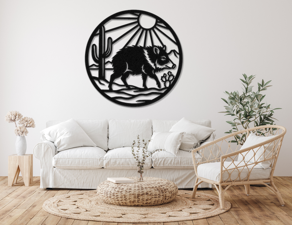 Javelina Metal Wall Art