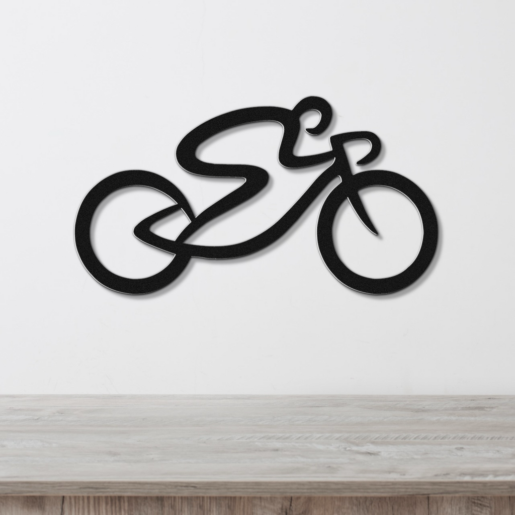 Cycling Metal Wall Art