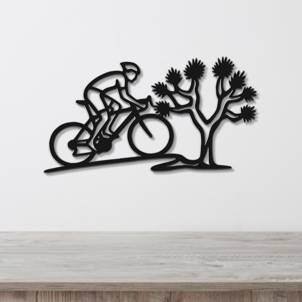 Joshua Tree Cycling Metal Wall Art